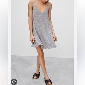 Aritzia Wilfred Free Rafaeli Reposa Knit Patchwork RARE Mini Slip Dress
